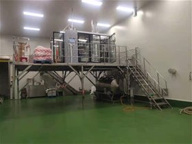 山東濟(jì)南某香辛料公司-江蘇萬(wàn)創(chuàng)滅菌科技-高溫蒸汽瞬時(shí)粉末滅菌設(shè)備安裝現(xiàn)場(chǎng)！